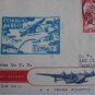 NICE! PORTUGAL COVER FFC AZORES TRANS ATLANTIC FLIGHT USA 1939 AEREO