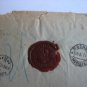 INTERESTING RUSSIA COVER 1917 REG MOSCOW TO DENMARK 3X10K-OVPRT AD WAX SEAL