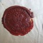 INTERESTING RUSSIA COVER 1917 REG MOSCOW TO DENMARK 3X10K-OVPRT AD WAX SEAL