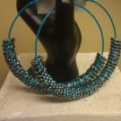 Luxury Hoop Earrings Blue