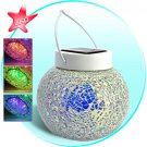 Colorful Mosaic - Glass Solar Lamp (Automatic Color Changing LED Gadget)