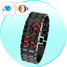 Dark Samurai - Japanese Style Inspired Red LED Watch