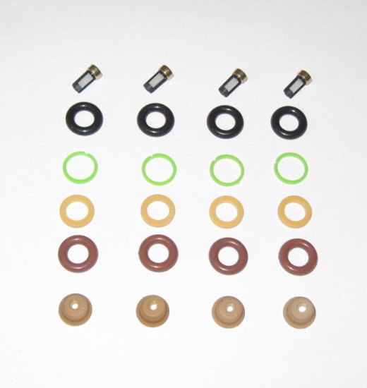 Fuel Injector Service Rebuild kit 4 Cylinder Engine Bosch type