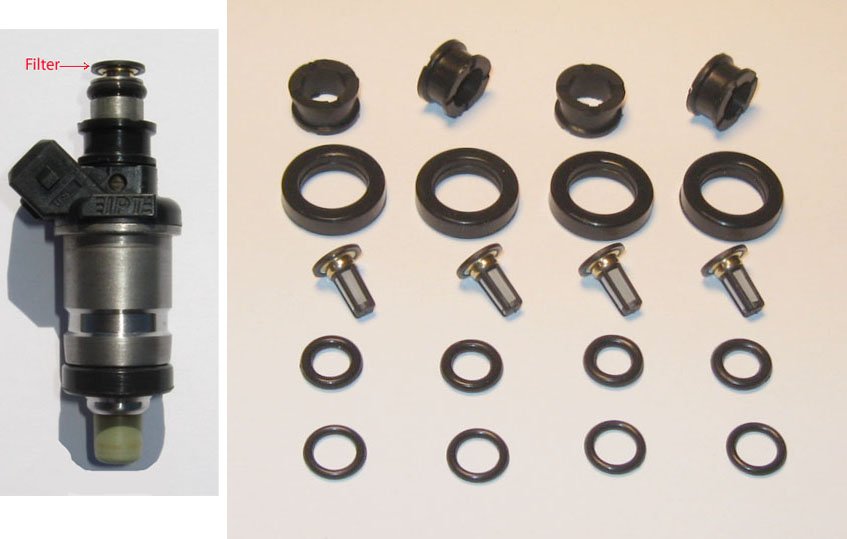 Honda Fuel Injector Service Kit - O-rings Filters Spacers