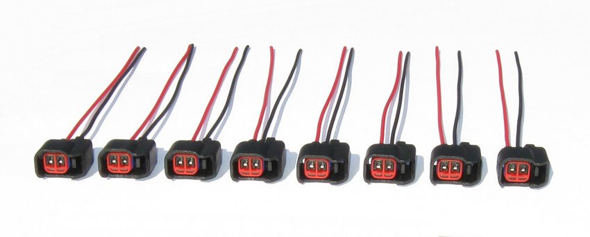 waltyotur Fuel Injector Connector Pigtail Wire Ev6 Ev14 Replacement for Ford Dodge Ls2 Ls3 Set of 8 waltyotur Fuel Injector Connector Pigtail Wire Ev6 Ev14 Replacement for Ford Dodge Ls2 Ls3 Set of 8