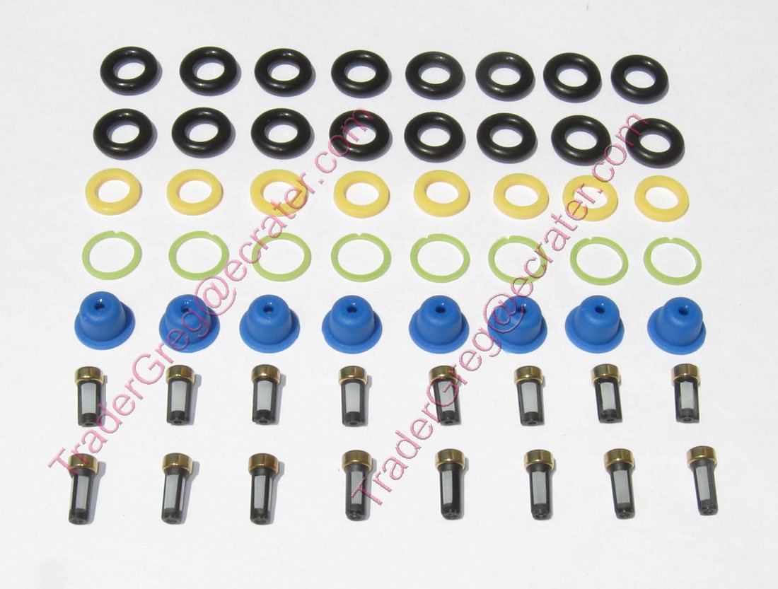 Ford 4 6 5 4 Fuel Injector Service Kit O Rings Pintle Caps Filter Baskets F 150 F 250 Expedition