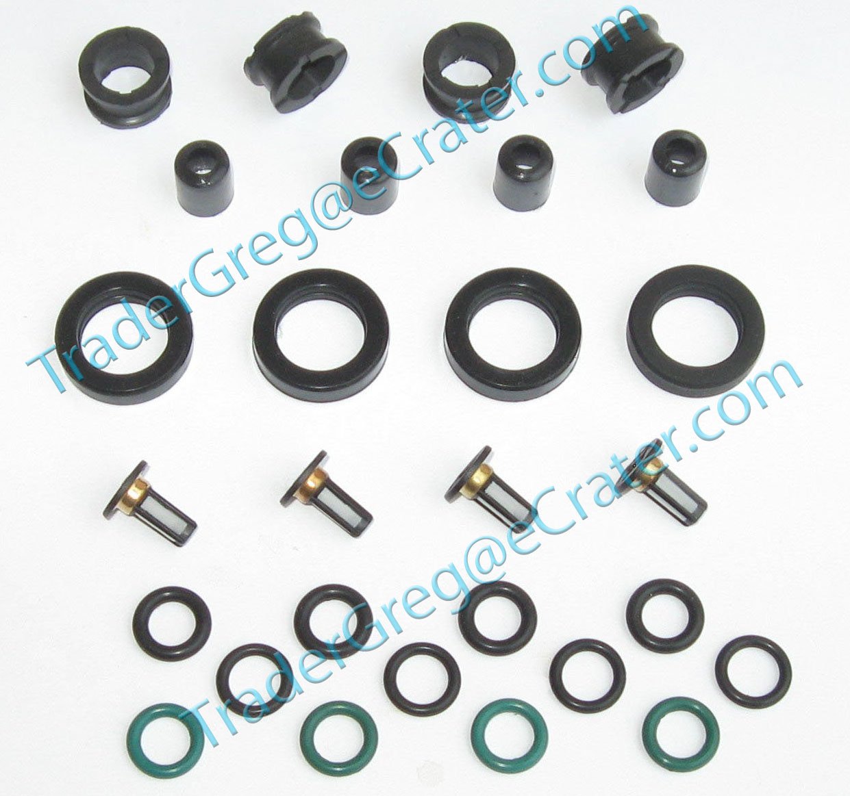 Fuel Injector Service Repair Kit for Honda Acura 4 Cyl O'rings Seals Filters