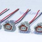 Set of 6 Denso Fuel Injector Connectors with Pigtails Toyota Mazda Subaru WRX 350Z Helix Sard Tomei