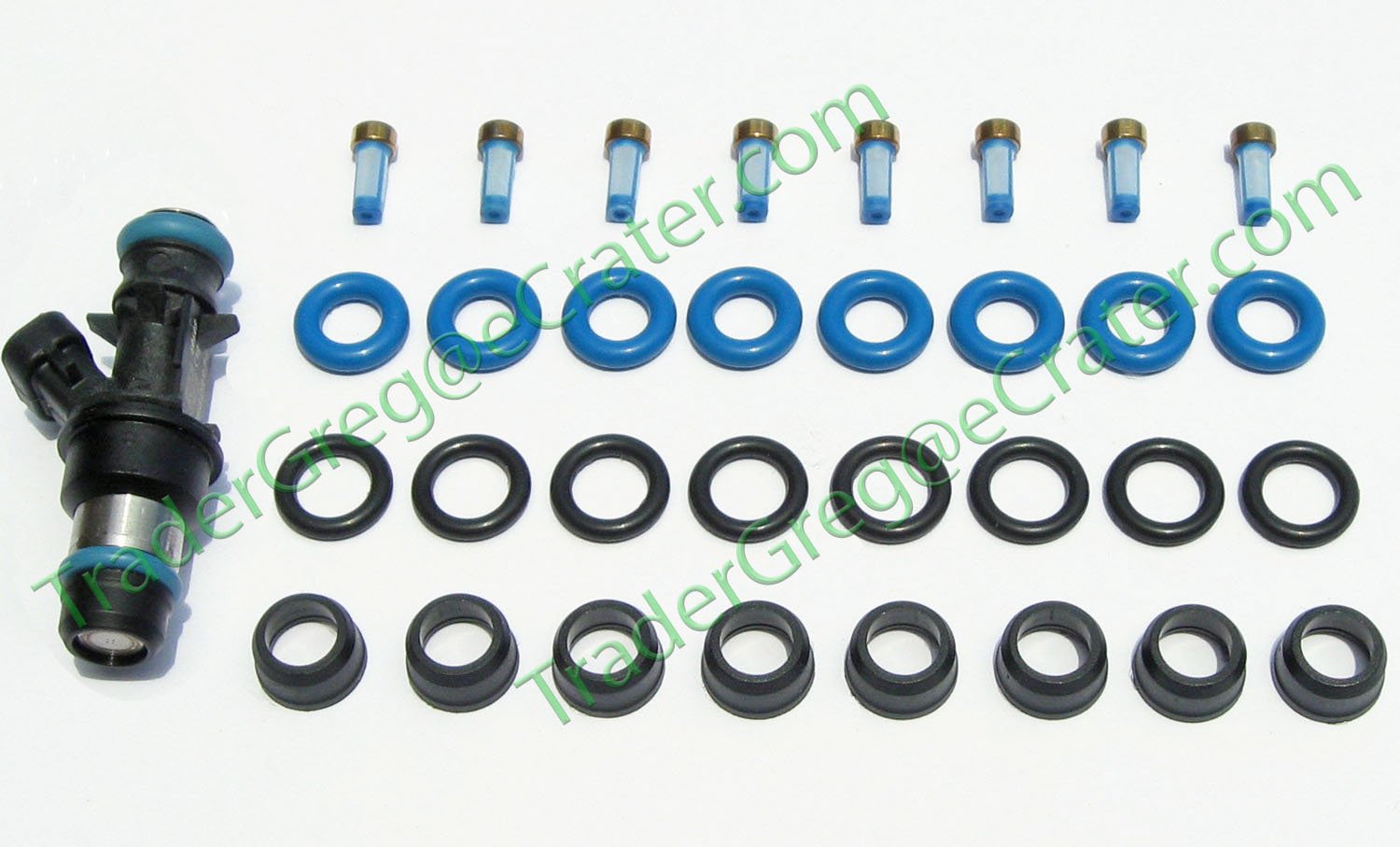 FUEL INJECTOR REPAIR KIT O-RINGS FILTERS PINTLE CAPS CHEVY GMC 4.8L 5.3L