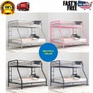 YOUR CHOICE COLOR TWIN OVER FULL BUNKBED FRAME, FREE SHIPPING LOWER 48