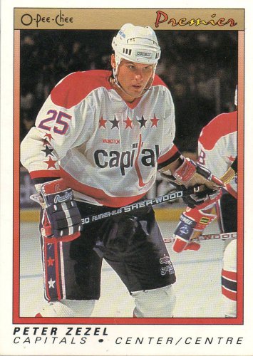 1990-91 O-Pee-Chee Premier #131 - Peter Zezel - Washington Capitals