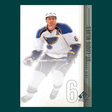 2010-11 UD SP Authentic # 145 - Erik Johnson - St Louis Blues