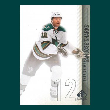 2010-11 UD SP Authentic # 116 - Patrick Marleau - San Jose Sharks