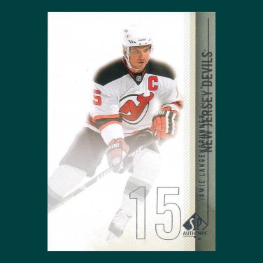 2010-11 UD SP Authentic # 88 - Jamie Langenbrunner - New Jersey Devils