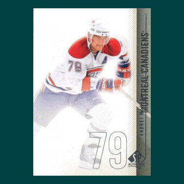 2010-11 UD SP Authentic # 87 - Andrei Markov - Montreal Canadiens