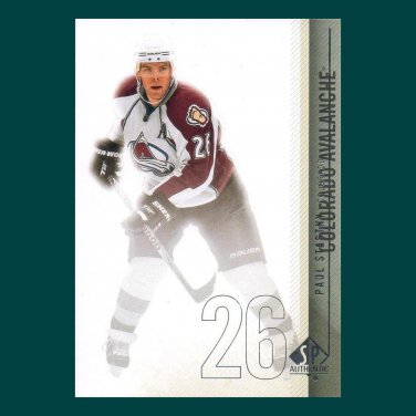 2010-11 UD SP Authentic # 10 - Paul Stastny - Colorado Avalanche
