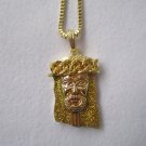 Cuban Crown Iced Out Jesus With 24 Inch Box Chain