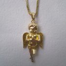 Iced Out Angel With Blue Wings