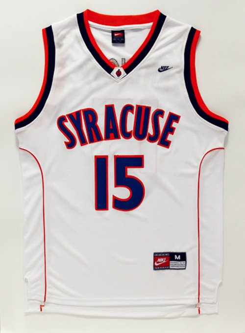 Carmelo Anthony 15 NCAA Syracuse Basketball White Stitched Jersey Size