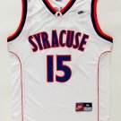 Carmelo Anthony 15 NCAA Syracuse Basketball White Stitched Jersey Size S-2XL