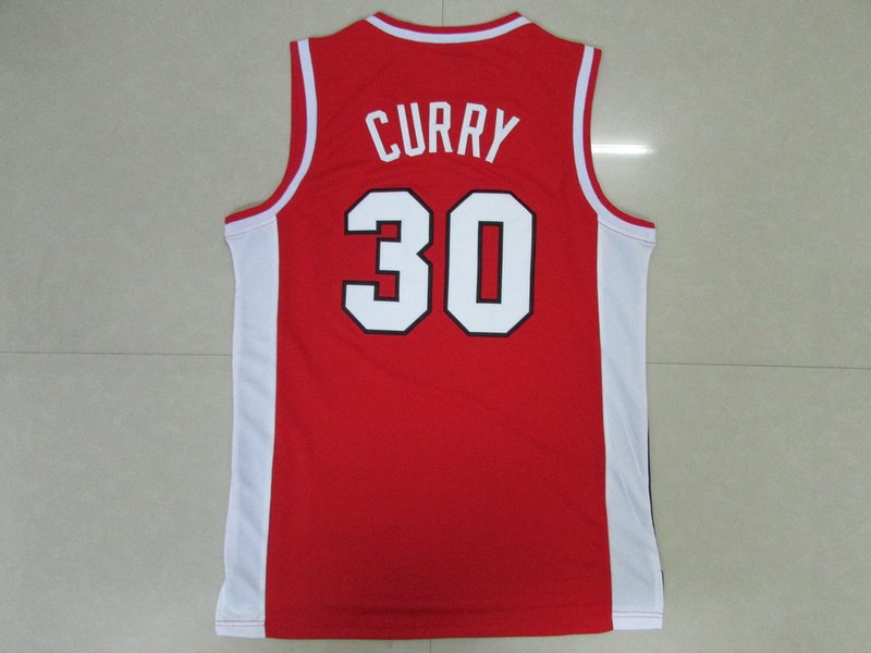 Stephen Curry 30 Davidson College Wildcat Stitched Red Jersey Size S-2XL