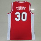 Stephen Curry 30 Davidson College Wildcat Stitched Red Jersey Size S-2XL