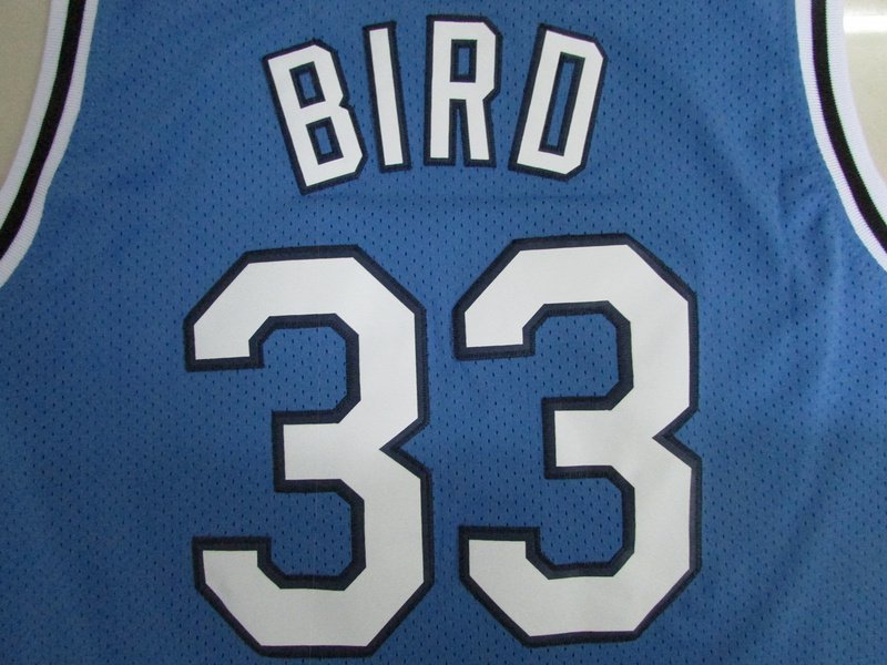 Larry Bird 33 Indiana State Basketball Stitched blue Jersey Size S-2XL