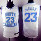 Michael Jordan 23 North Carolina Basketball White Sewn Jersey Size S-2XL