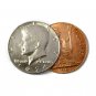 Scotch and Soda Set - Kennedy Half Dollar and Foreign Coin