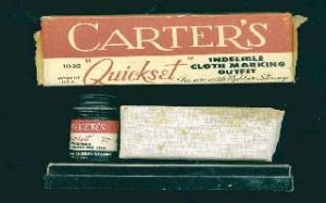 Carters Ink Antique Press Set, circa 1940