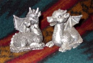 Silver Baby Dragon Couple