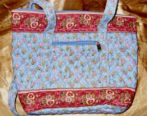 Blue Floral Vera Bradley type tote.