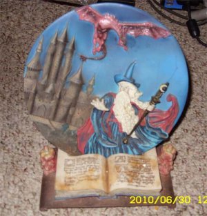 Wizard & Dragon Collectible Plate