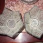 Vintage Wrought Iron and Acrylic Candle Holders