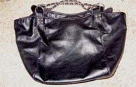 Large Black PVC Purse/Tote