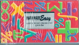 Math Made Easy: Quick Word Problems QWP100 (VHS)