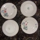 Edwin Knowles Vintage China Saucers, circa 1953 (set of 4)