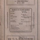 Artarmo Collection for Orchestra by K.L. King, 1910-1911