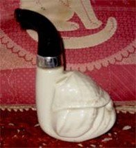Avon Decanter "Bulldog Sherlock Holmes Milkglass Pipe