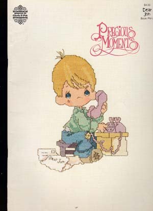 Precious Moments (Counted thread Cross Stitch Patterns) Dear Jon Book PM-3, 1982.