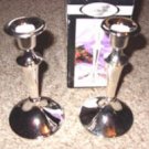 Silver Plated Candle Stick Set of Two, Colonel Style