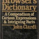 A Browser's Dictionary by John Ciardi (HB 1980)