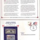 Charles Lindberg Crosses Atlantic Stamps ( 10-cent 1927, 13 cent 1977)