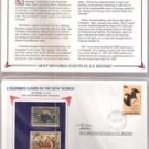 Columbus Lands In New World Stamp Set ( 1-cent 1893 , 29-cent 1992)