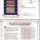 Battle of Yorktown Postage Stamp Set (1931-2 cent stamp , 1981 18-cent stamp)