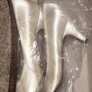 Dyables White satin Heels by Emerald City Size 6 M