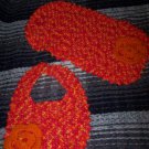 Sunshine bib and burp cloth set