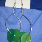 Antique Button Earrings Handmade Old button Jewelry  #031