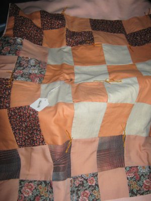 Handmade Baby Quilt Patchwork Nursing, Carseat Blanket  #012