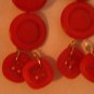 Antique Button Earrings Handmade Old button Jewelry #068